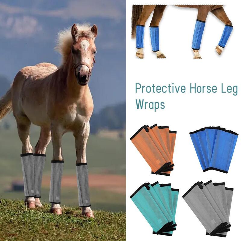 Reutilizável cavalo Fly Boots, Leggins, minimiza a fadiga perna, Reduz Stomping