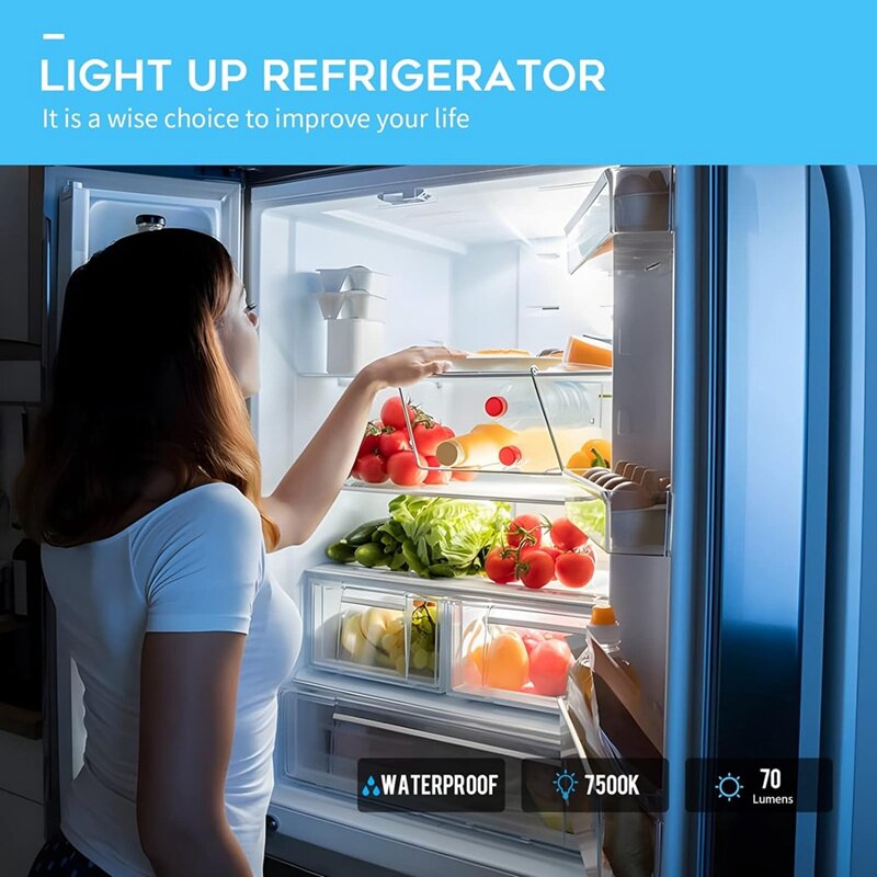 WR55X11132 Light lampu LED untuk GE kulkas ganti Refrigerator 3033142 Easy mudah digunakan