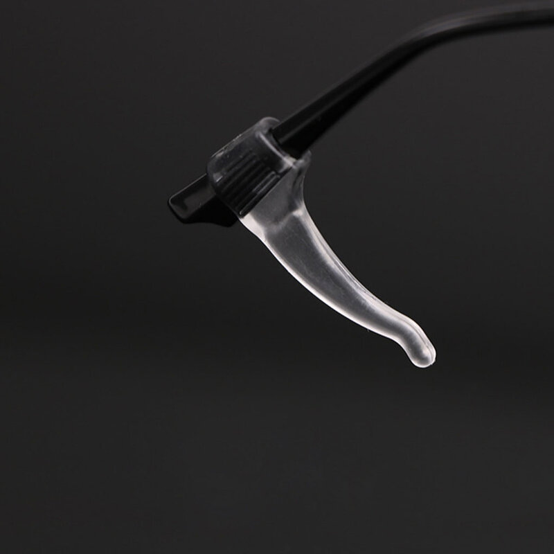 Clip de oreja de silicona antideslizante, accesorio seguro para gafas