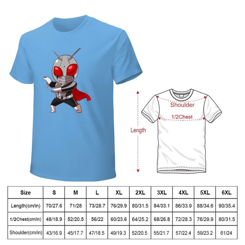 Showa Rider Super - Chibi T-Shirt für einen Jungen Jungen Weiße Herren T-Shirts Pack