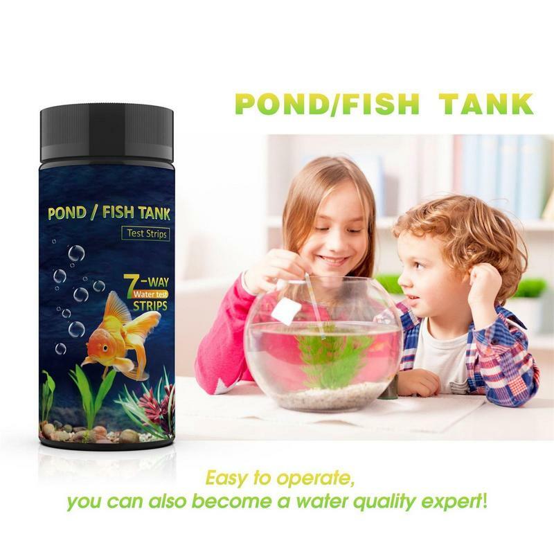 Fish Tank Water Testing Kit 7 In 1 Quick And Accurate Pool Test Strips Pool Water Test Kit Effective Water Tester Strips For