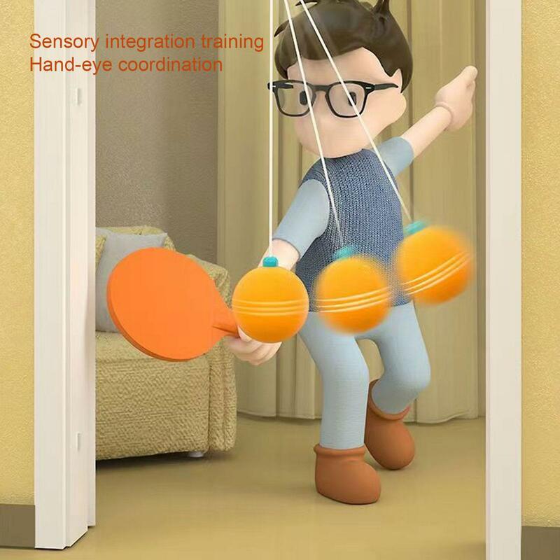 Indoor Table Tennis Self Training Set Hanging Home Adjustable Parent Child Interaction Double Sparring Trainer Toy