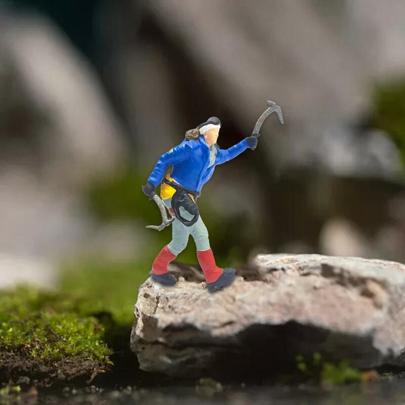 1/87 klettern Menschen Figuren Miniatur Menschen Modell für Layout Dekoration