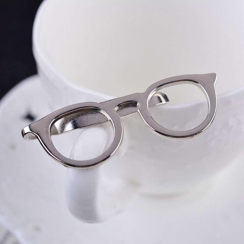 ผู้ชายแว่นตาบาร์ Tie Pin สำหรับงานแต่งงานธุรกิจเนคไทสีชมพูของขวัญอุปกรณ์เสริม264E