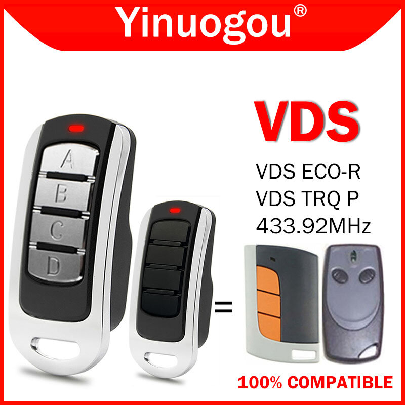 For Garage Remote Control VDS ECO-R Remote Control Electric Door VDS TRQ P Clone Garage Door Command Door Opener duplicator