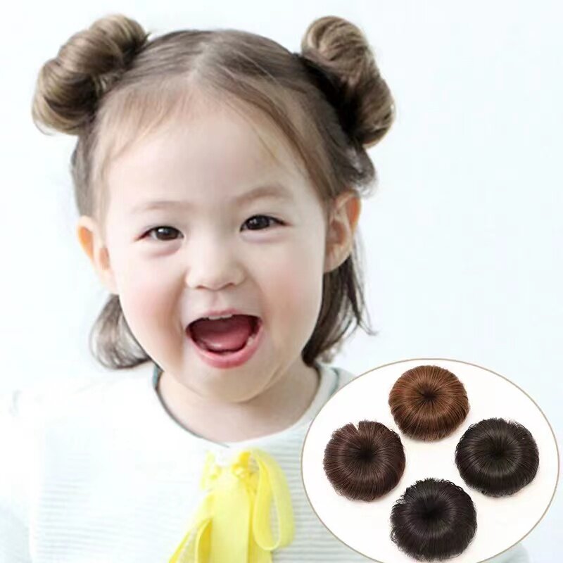 Baby Wig Hair Clips Kids Wig Headhair Accessory with Clip Cute Headgear Wig for Toddler Children Head Decor wig for 0-8 Years