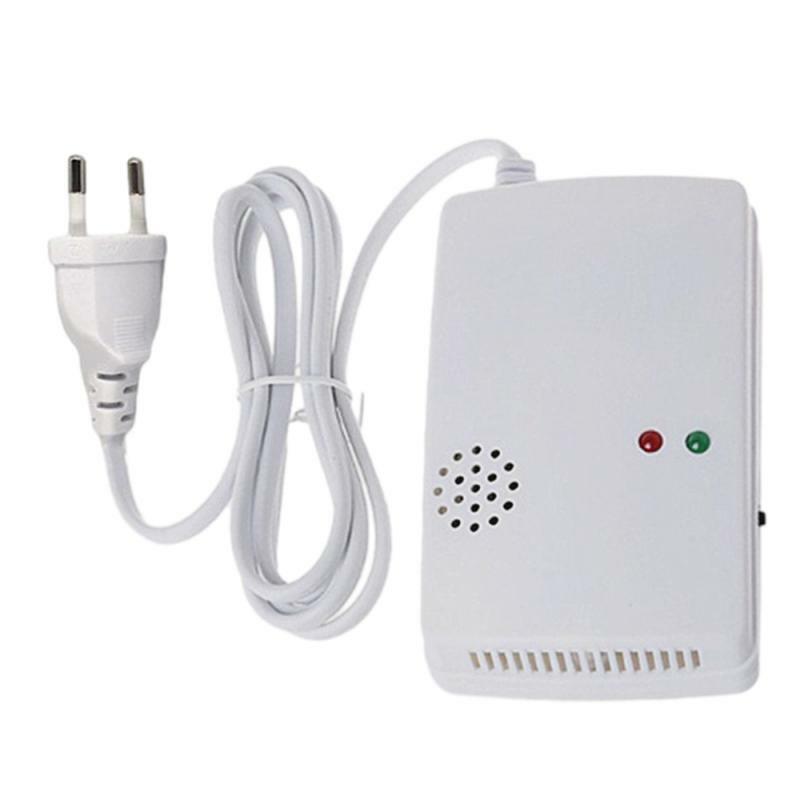 Corui Brandbaar Gas Alarm Sensor Gas Lekkage Detector Eu Plug Standalone Natuurlijke/Vloeibaar Gas Lek Detector Voor Home Security