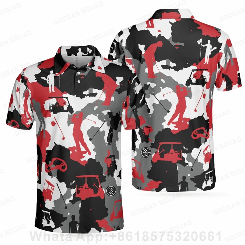 Мужская Уличная рубашка-поло, футболка-поло с коротким рукавом, одежда для рыбалки и гольфа, быстросохнущая Повседневная модная футболка для волейбола