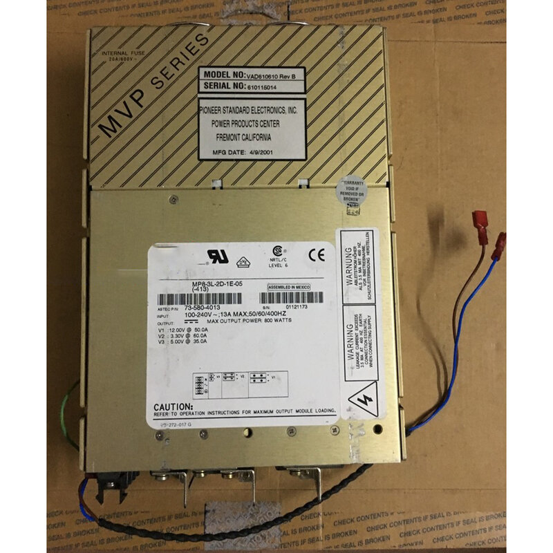 VAD610610 Rev B For ASTEC MP8-3L-2D-1E-05(413) 610115014 800W Device Power Supply High Quality Fast Ship Work Fine
