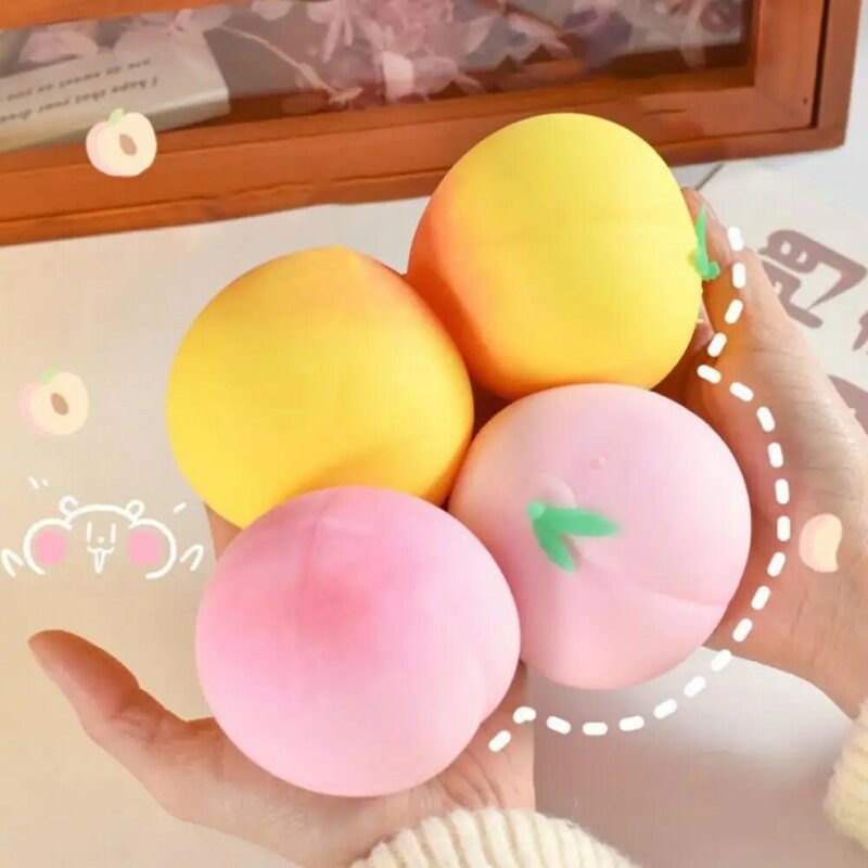 Simulation Anti Stress Peach Vent Ball Toy Relieve Anti Stress Press Decompression Toy Balls Fidget Toy For Child Kids