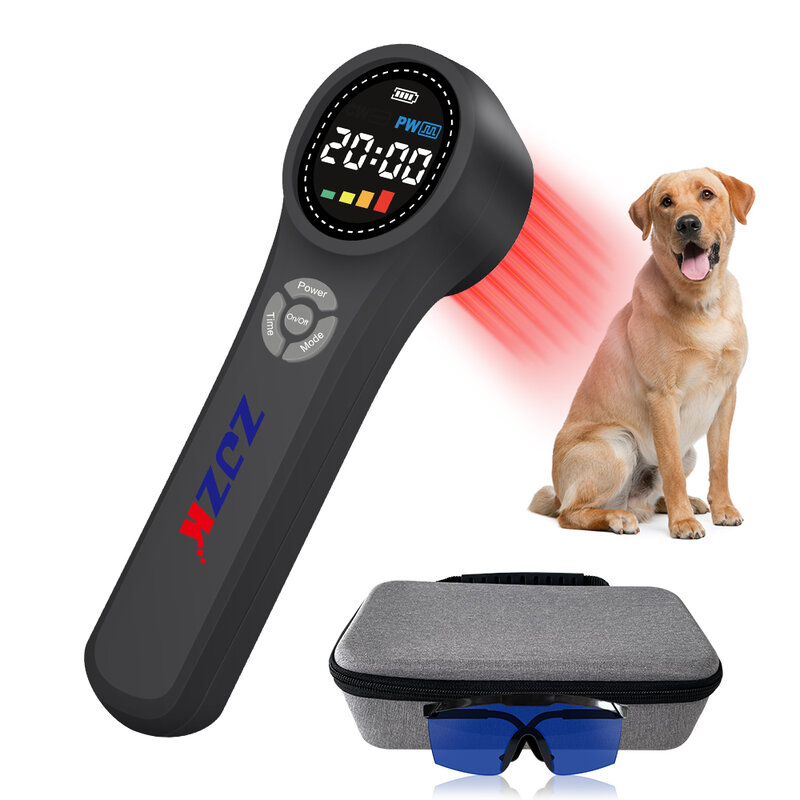 ZJZK-terapia láser de 810nm, dispositivos médicos, lesiones deportivas, uso para mascotas y humanos, curación de heridas con gafas de protección, 1760mW
