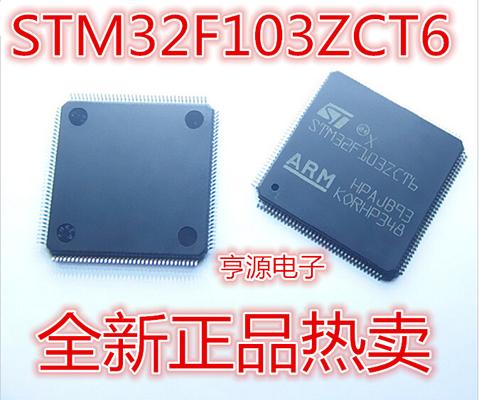 Puce de processeur MCU Microchip, Circuit 32 bits, Original, Nouveau, STM32F103ZCT6, STM32F103, 2 pièces