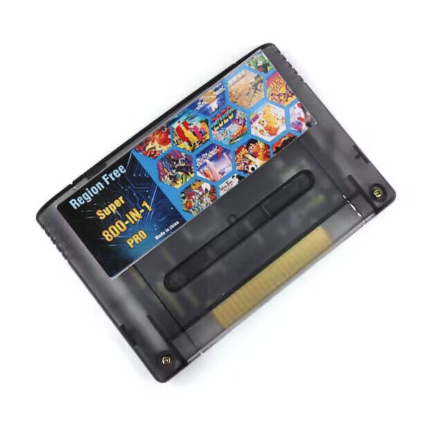 Tarjeta de juego Super 800 en 1 plus para consola de juegos, Cartucho de juego de 16 bits, compatible con todas las consolas de EE. UU./Europa/Japón