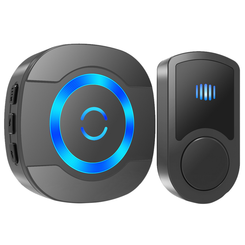Smart Wireless Doorbell Waterproof for Home Battery Door Bell 300m 55 Ringtones EU AU UK US Plug 90V-250V 1 Button 1 Receiver