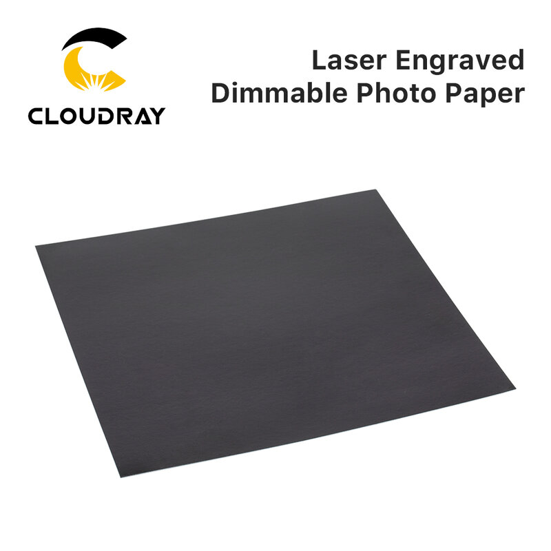 Cloudray Laser Engraved Dimmable Photo Paper for Spot Quality Debugging and Sample Testing for Laser Engraving & Cutting Machine