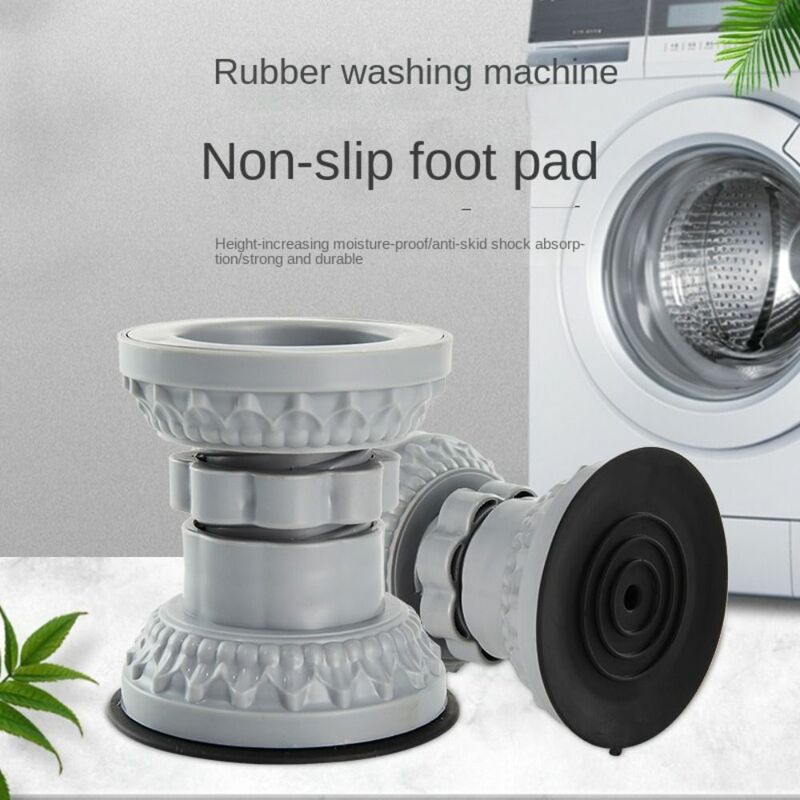 1/4pcs Adjustable Height Non-slip Mat Noise Reduction washable Washiing Machine Anti-vibration Pad Reusable Shock Mute Pads