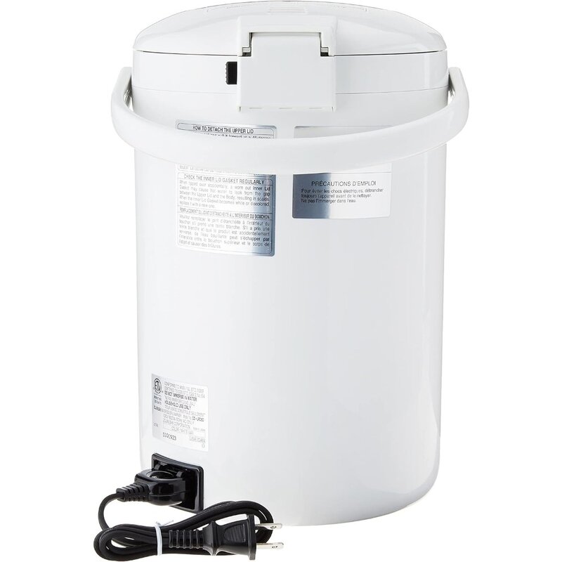 殺菌水温水およびウォーマーお手入れが簡単な室内焦げ付き防止インテリア、白色4つの温度設定、169 oz/5.0 l