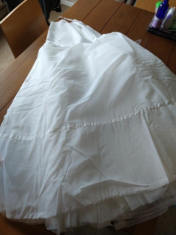 Wunderskirt Petticoat - A-Line / Fit & Flare-Elfenbein-S (UK 6-12) -eine hoop