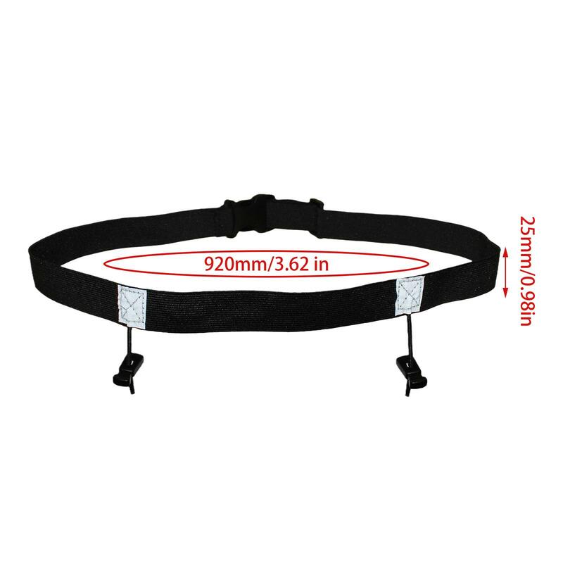 25cm Night Running Reflective Tape Triathlon Number Belt For Outdoor Sports Polyester Waist Pack Cloth Bib Holder 6 Color