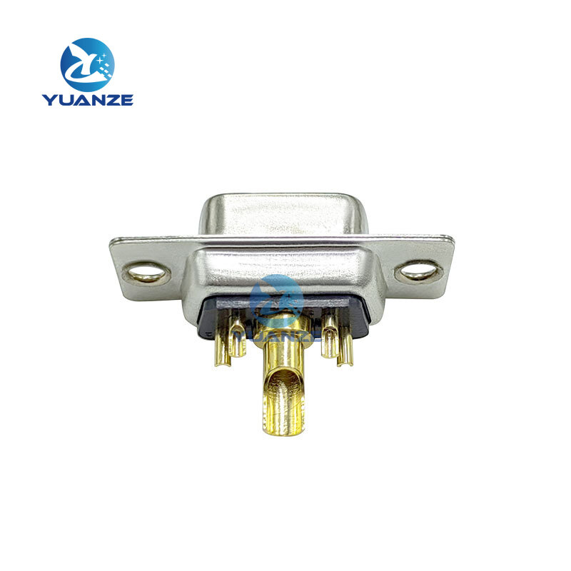 1PCS 5W1 30A 5 PIN Gold plated Male Female high current Connector D-SUB adapter solder type 5pin plug socket Welding high power