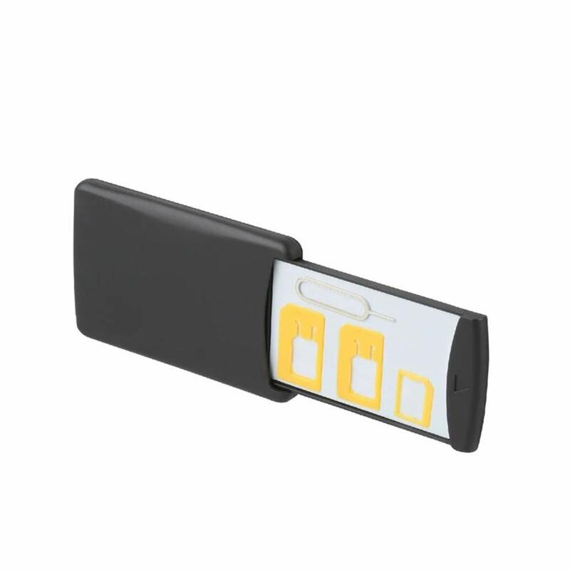 Bezpieczne etui mobilne-bezpiecznie przechowuj kartę SIM i karta Micro SD-zawiera Adapter Micro SIM, Adapter Nano SIM i wyjmij Pin