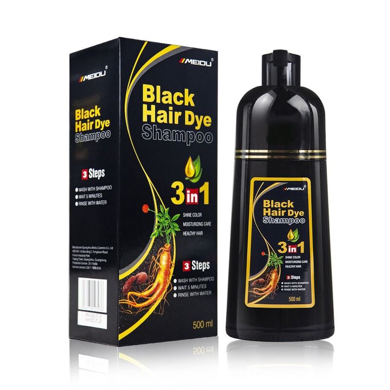 Шампунь мгновенного окрашивания 3 в 1, натуральный черный цвет для мужчин и женщин, окрашивание волос, травяной, коричневый шампунь для окрашивания волос