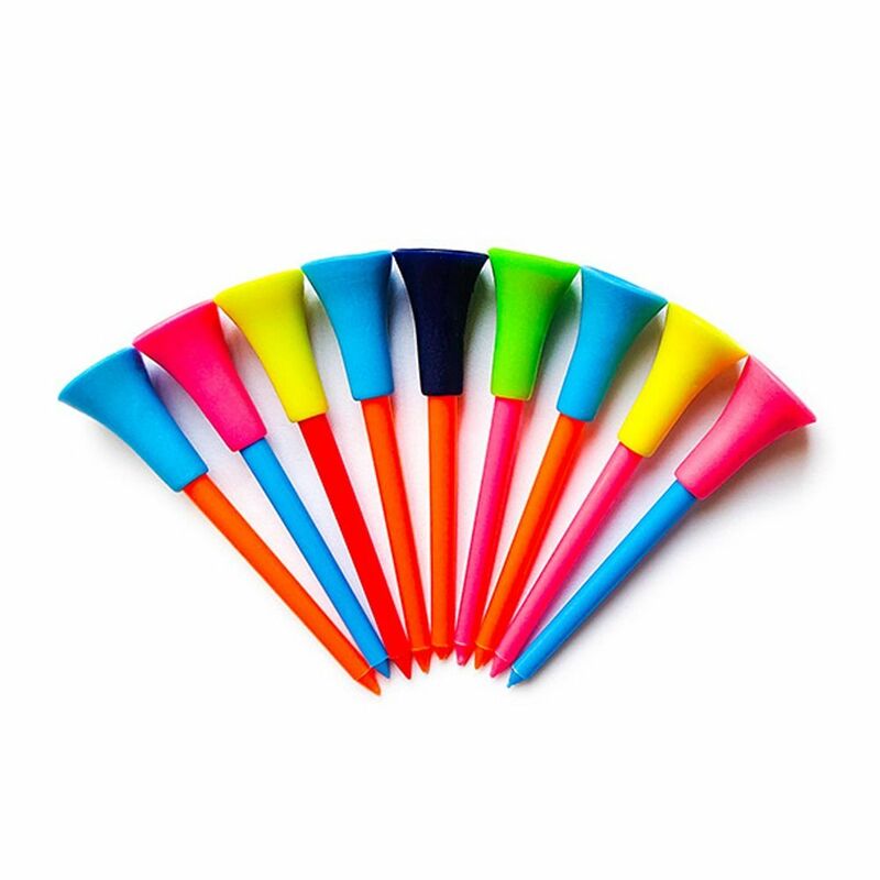 50Pcs/lot 42mm/54mm /70mm Golf Tees Golf Accessories Bilayer Mixed Color Golf Ball Holder Plastic Portable Golf Enthusiasts