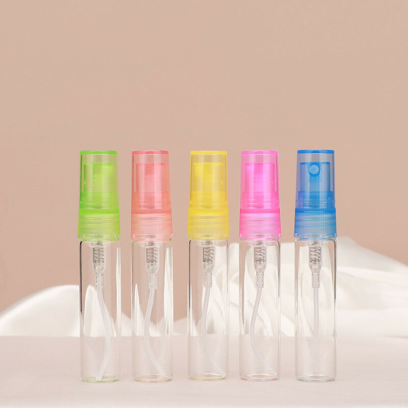 Garrafa De Spray De Vidro De Perfume Portátil Mini, Garrafa De Amostra De Viagem Recarregável, Recipientes Cosméticos, 5 10ml