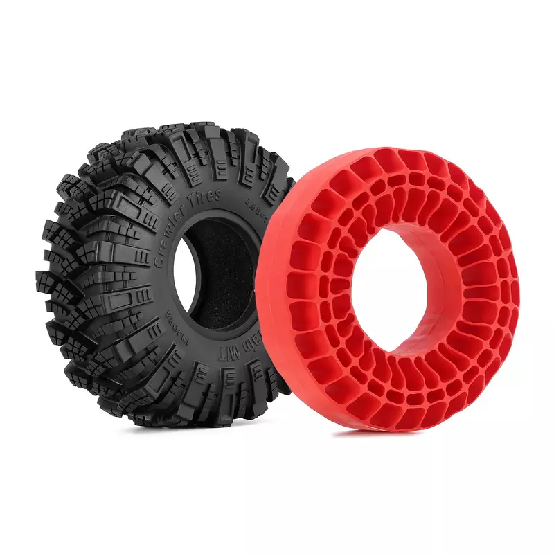 INJORA-espuma de goma de silicona para neumáticos de 118 a 122mm (4,75 "OD), 1,9", Crawler RC 1/10