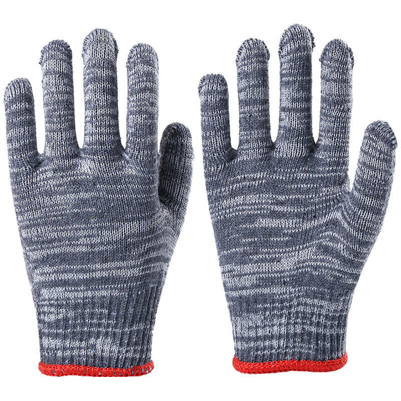 12 Pairs Cotton Yarn Labor Protection Gloves Wholesale Thickened Wear-resistant Work Machine Repair Site Protective Gloves