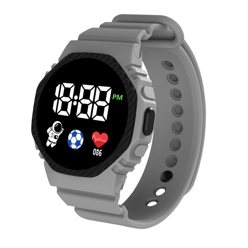 Reloj deportivo Digital Led para niños, reloj de pulsera electrónico, resistente al agua, con calendario luminoso