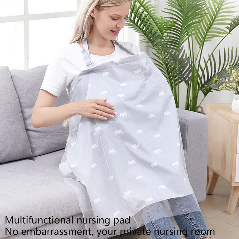 通気性のある綿の看護カバーは、ママ、屋外の授乳エプロン、プライバシーカバーのためにカバーします