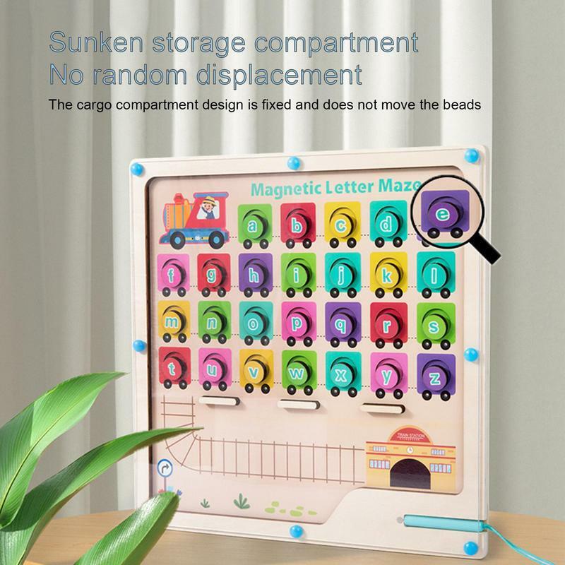 Alphabet Maze Board Alphabet Color Puzzles For Kids Alphabet Learning Puzzle For Kids Montessori Maze Toys Educational Gift For