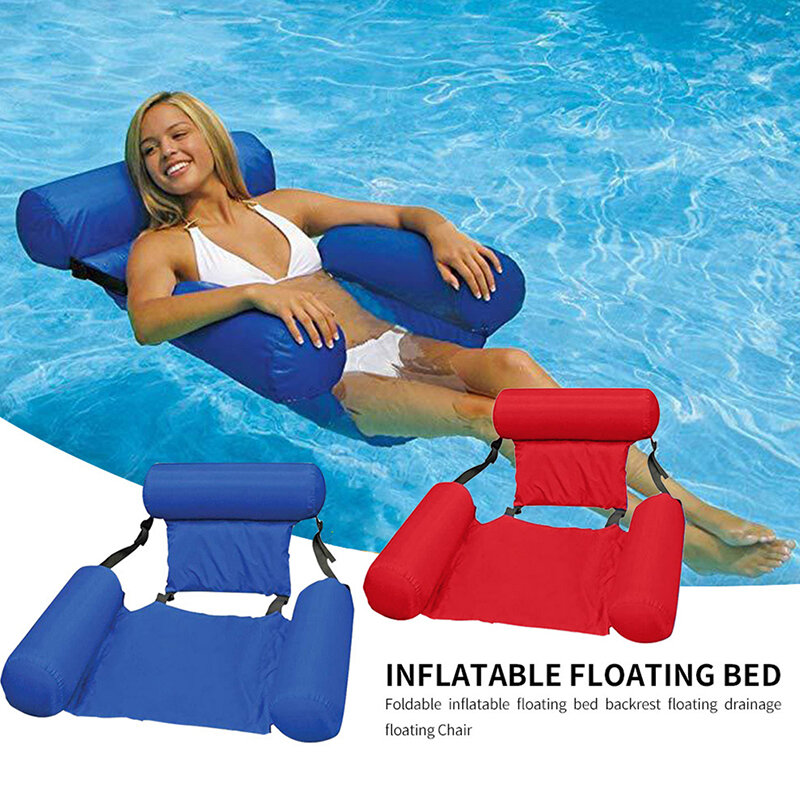 Hamaca flotante para piscina, juguetes flotantes, silla de piscina inflable, varillas flotantes no incluidas, 2021