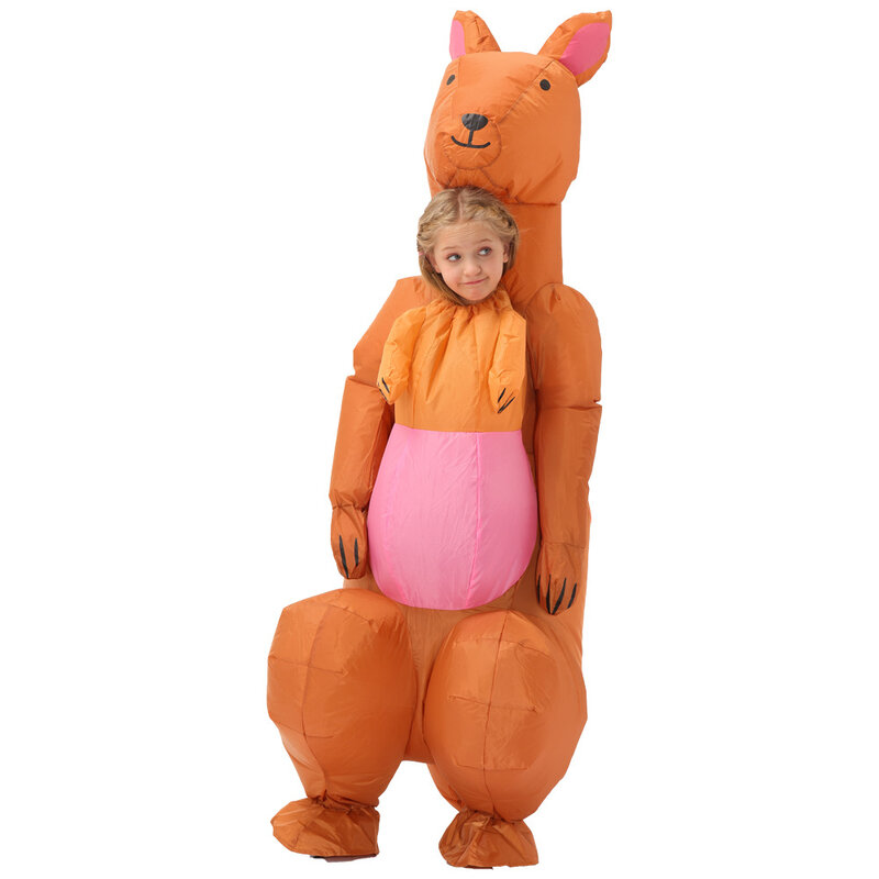 Simbok Halloween Children Kangaroo Inflatable Costume Birthday Party Christmas Animal Funny Decorations for Adult Kids