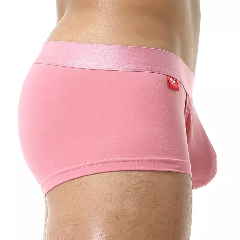 2 pçs/1pcs frente aberta roupa interior masculina de algodão sexy boxer shorts calcinha respirável bolsa bulge cueca masculina
