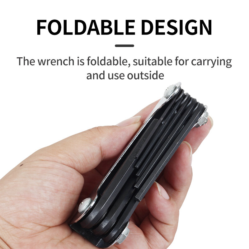 1Pcs 9in 1 Archery Hex Wrench Universal Foldable Portable Folding Multi Fix Repairing Bow Tools For Hunting Shooting Accessories