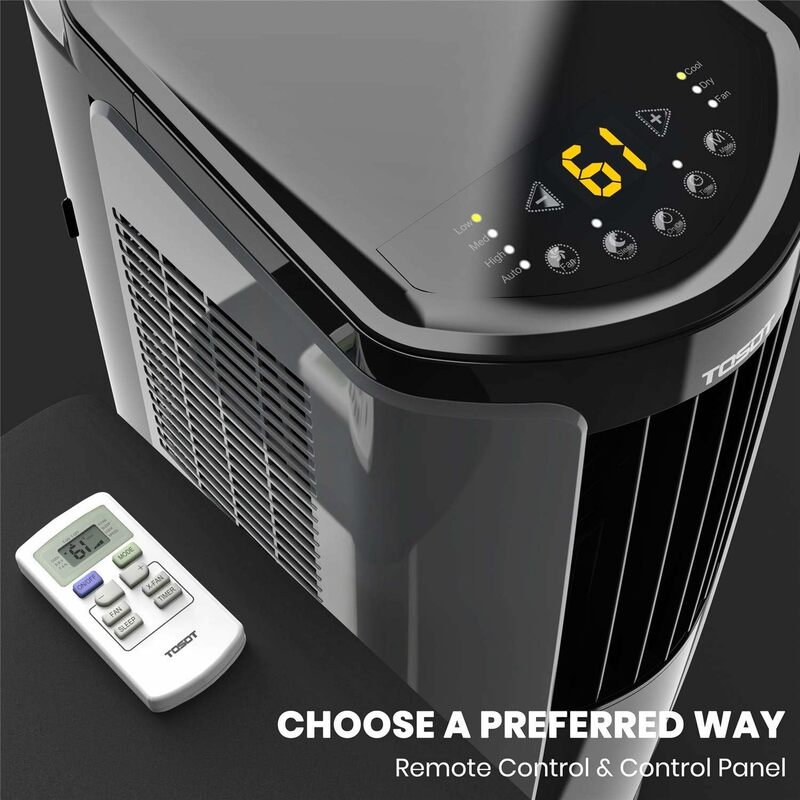 Portable Air Conditioner Quiet, Remote Control, Built-in Dehumidifier, Fan, Easy Window-Cool Rooms Up to 300 Square Feet