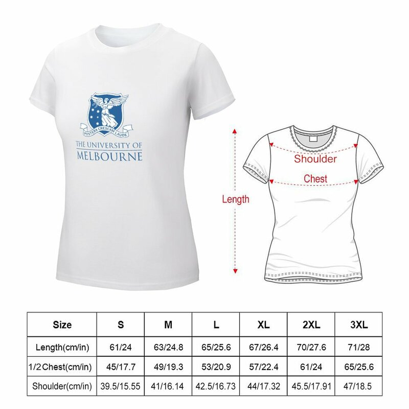 Mungnjengan the university of melbourne opobakal t shirt letnie ubrania estetyczne ubrania przycięte koszulki dla kobiet