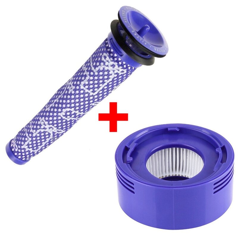 Pre Filter + HEPA Post-Filter kit for Dyson V7 V8 Vacuum Replacement Pre-Filter and Post- Filter Accessories
