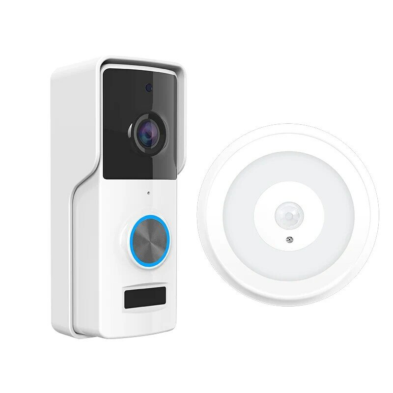 2MP 1080P  Tuya APP WIFI IP Doorbell Battery Power  130Degree Wide Angle Visual Door Viewer Video Door Phone With Indoor Chime