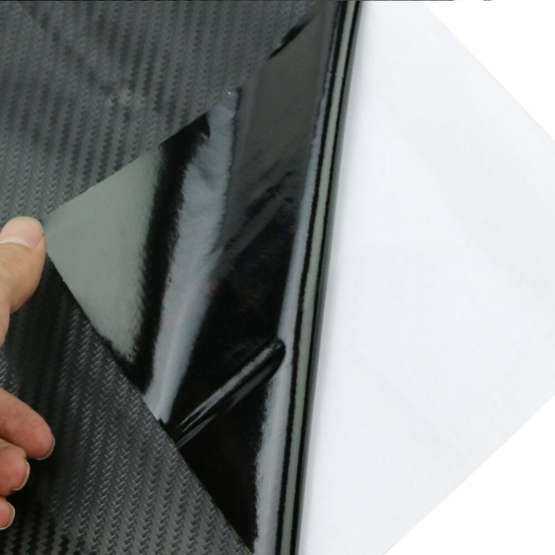 3D Carbon Fiber Vinyl Wrap Film Wasserdichte Auto Aufkleber Konsole Computer Laptop Haut Auto Zubehör D5QC