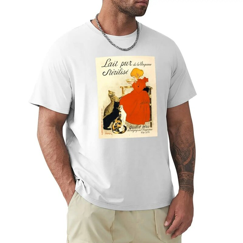 Лте Пур-де-ла ВИНТАЖНЫЙ ПЛАКАТ 1894 футболка Черная Эстетическая одежда мужские Графические футболки хип-хоп