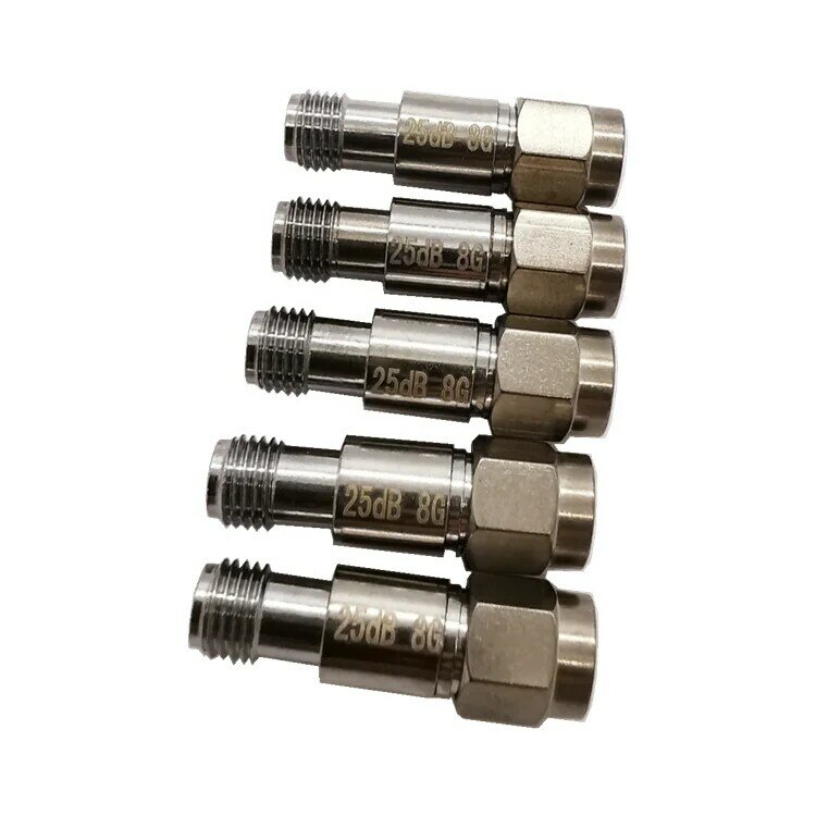 2W SMA Attenuator 1dB 3dB 6dB 10dB 15dB 20dB 30dB 40dB DC-8GHz RF Coaxial Fixed Attenuator high Frequency SMA  Connector