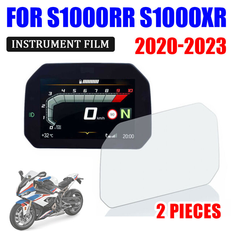 Para BMW S1000RR S1000XR S 1000 RR XR 2020 2021 2022 2023 Motocicleta Scratch Cluster Screen Dashboard Proteção Instrumento Filme