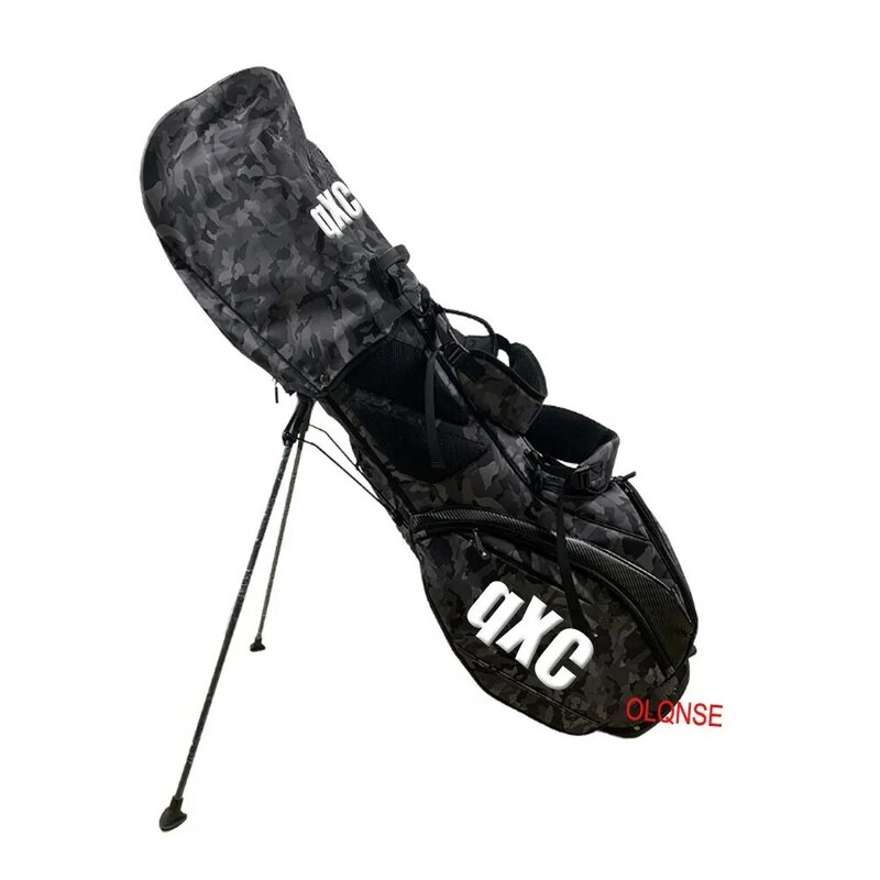 Bolsa de golfe masculina com carrinho de camuflagem, bolsa de alta qualidade, super leve, grande capacidade, impermeável, 2 tampas, boutique, nova
