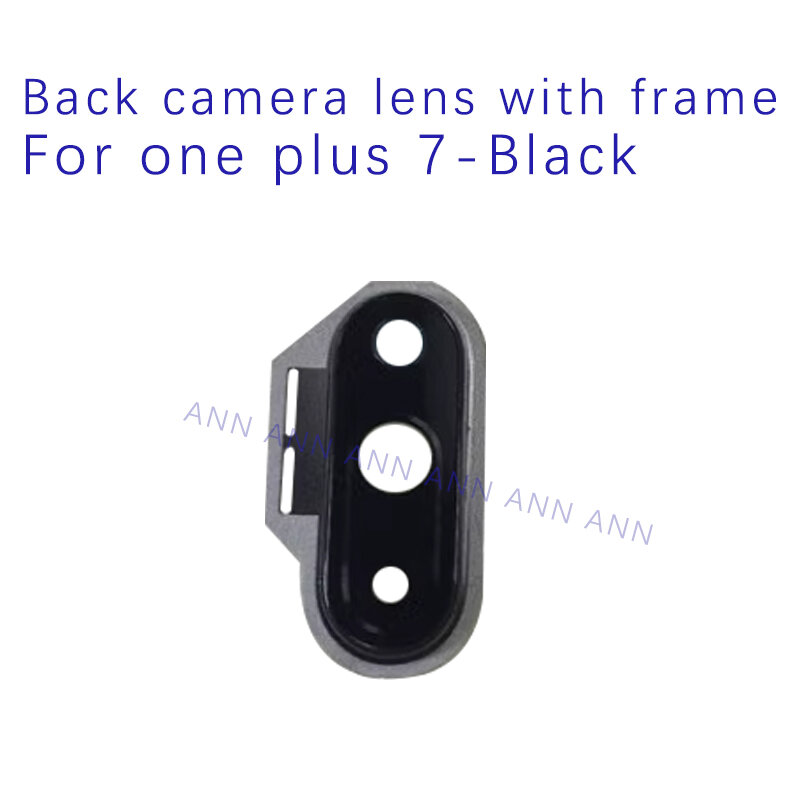 Support de couvercle d'objectif en verre de caméra arrière, pièces de rechange de cadre d'objectif, Oneplus 7 Big