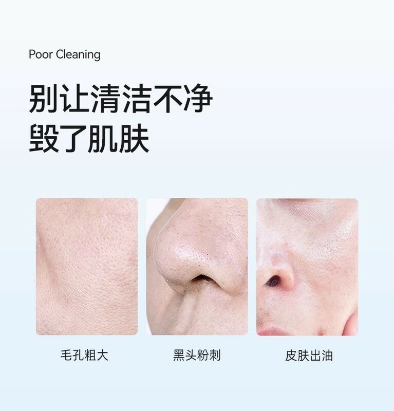 Nettoyant électrique pour le visage, nettoyeur facial, livres de pores