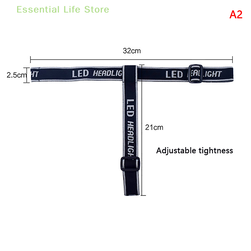 Elastic Head Band Belt For LED Headlamp Bike Front Light Universal Adjustable Head Lamp Strap High Elasticity Frontal Headband