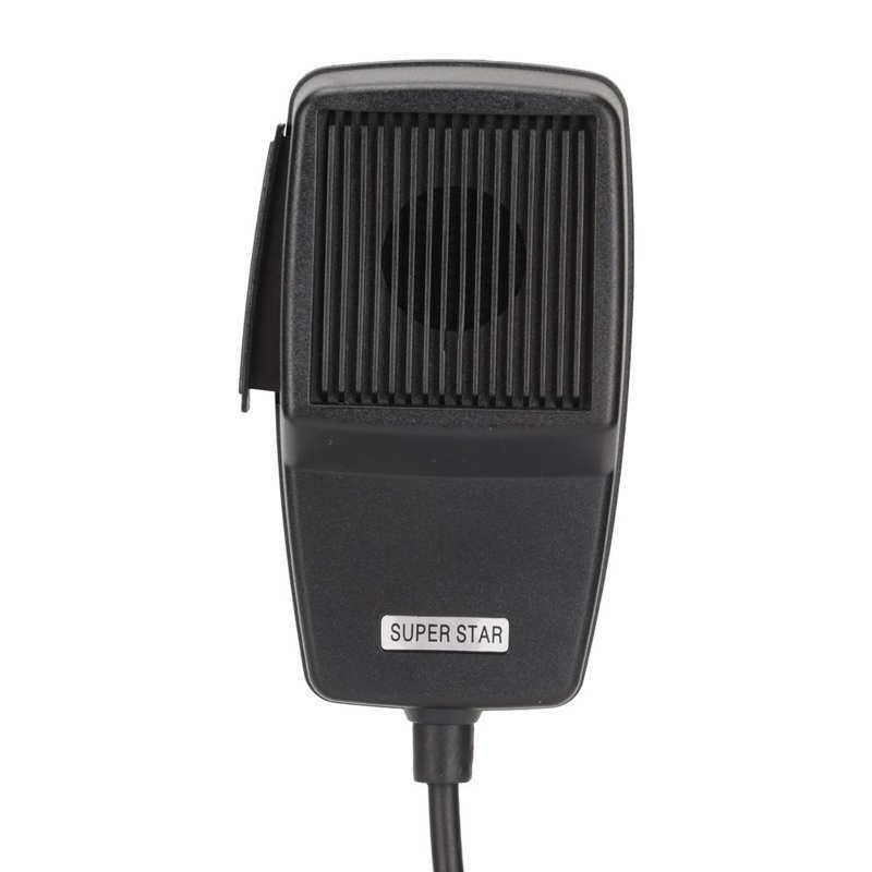 CB micro haut-parleur noir, Microphone à main polyvalent Stable pour talkie-walkie